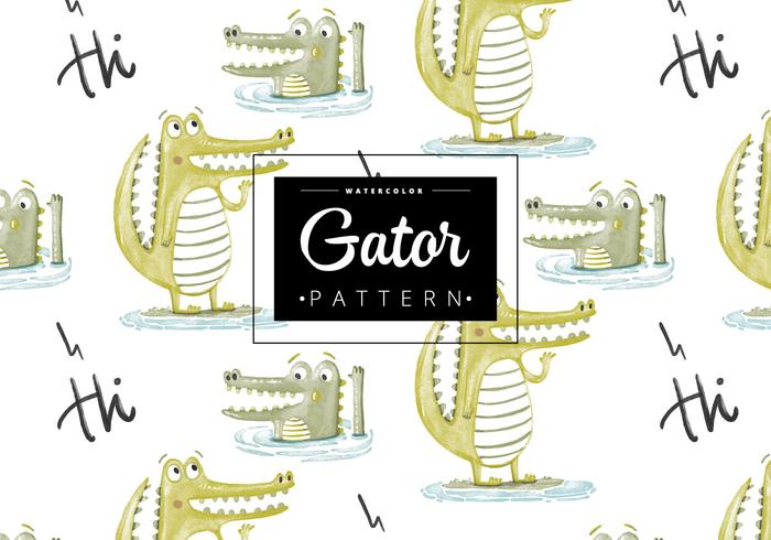 Gratis Gator Patroon vector