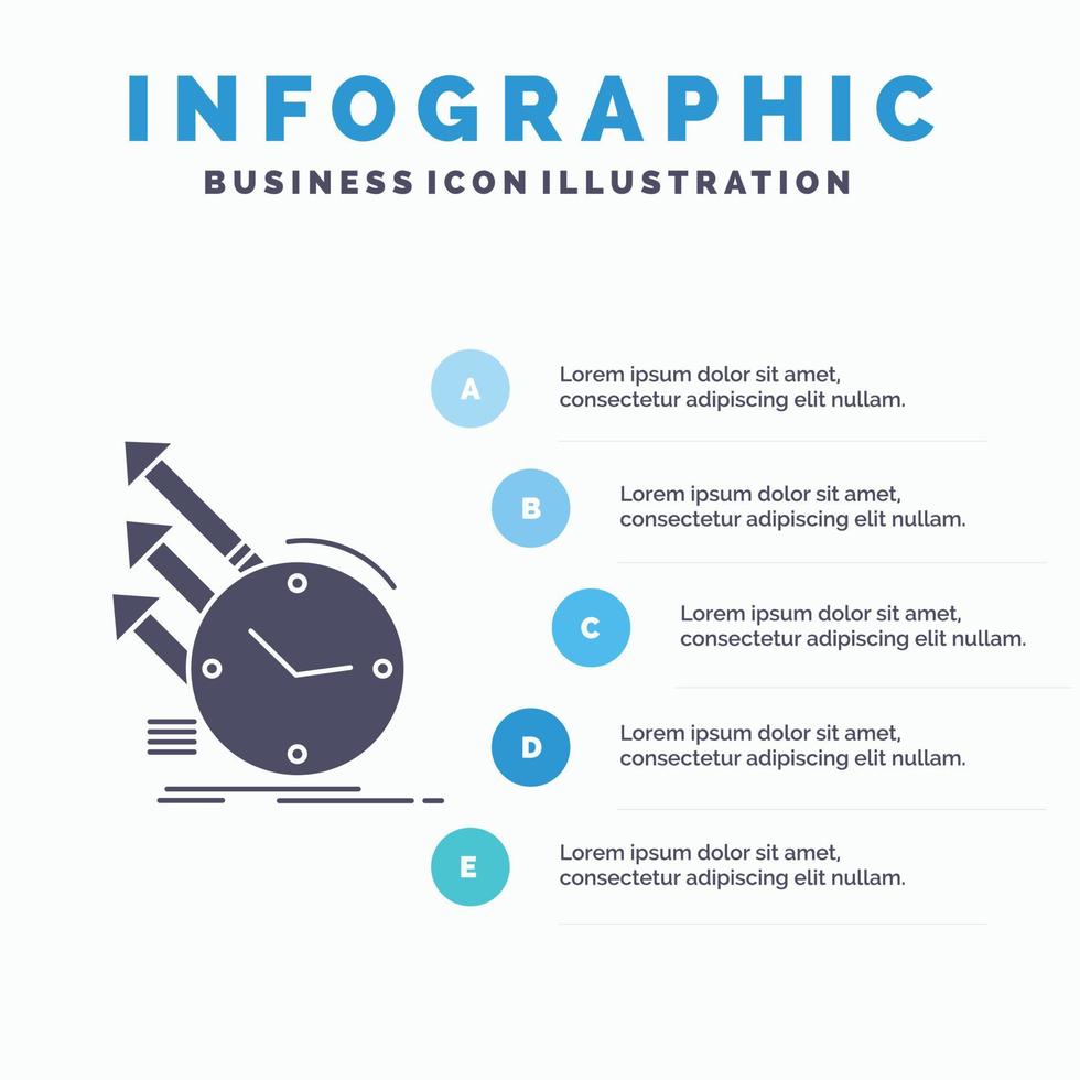 detectie. inspectie. van. regelmatigheden. Onderzoek infographics sjabloon voor website en presentatie. glyph grijs icoon met blauw infographic stijl vector illustratie.