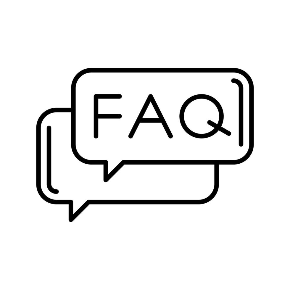 FAQ vector icoon