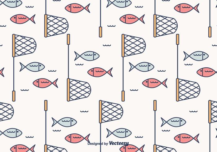 Fish Net Vector Patroon