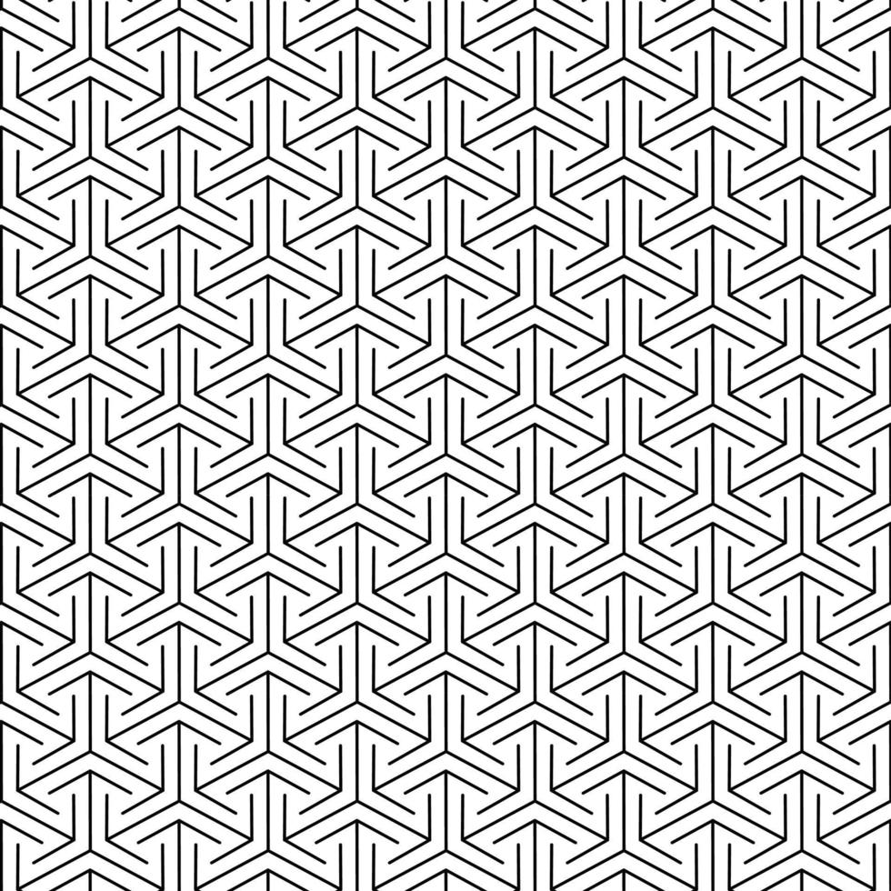 naadloos abstract meetkundig patroon in zwart en wit kleur. vector illustratie.