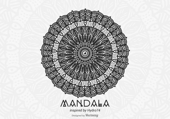 Vrije Hand Getrokken Vector Mandala