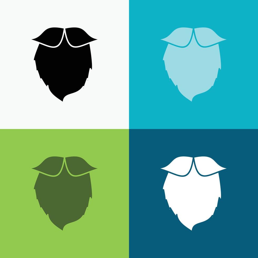 snor. hipster. verhuizer. gebaard. mannen icoon over- divers achtergrond. glyph stijl ontwerp. ontworpen voor web en app. eps 10 vector illustratie