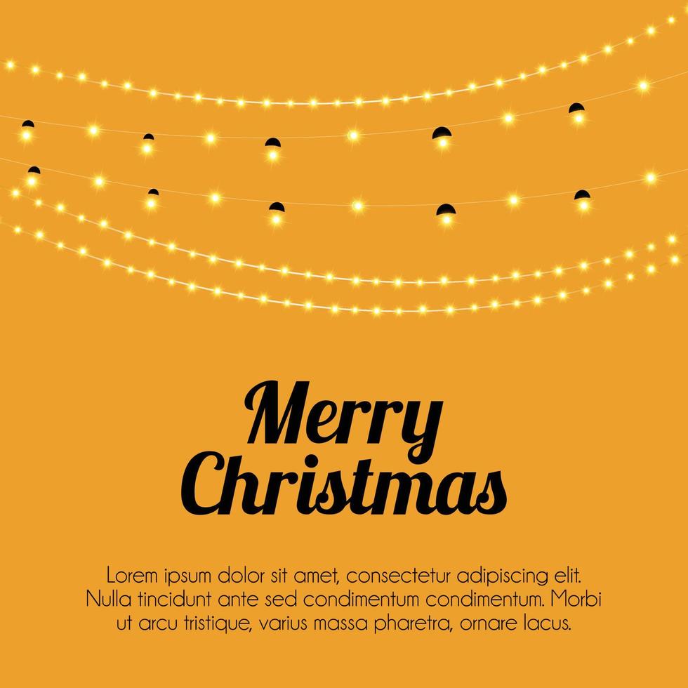Kerstmis kaart ontwerp met elegant ontwerp en licht achtergrond vector