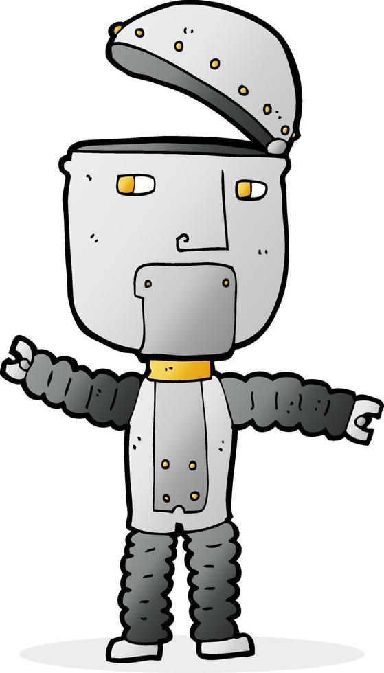 tekening karakter tekenfilm robot vector