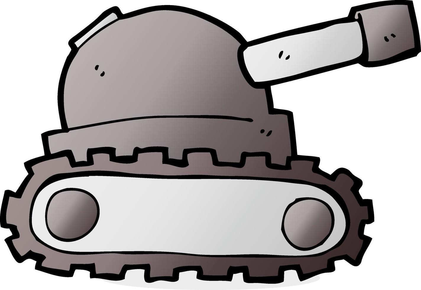 tekening tekenfilm tank vector