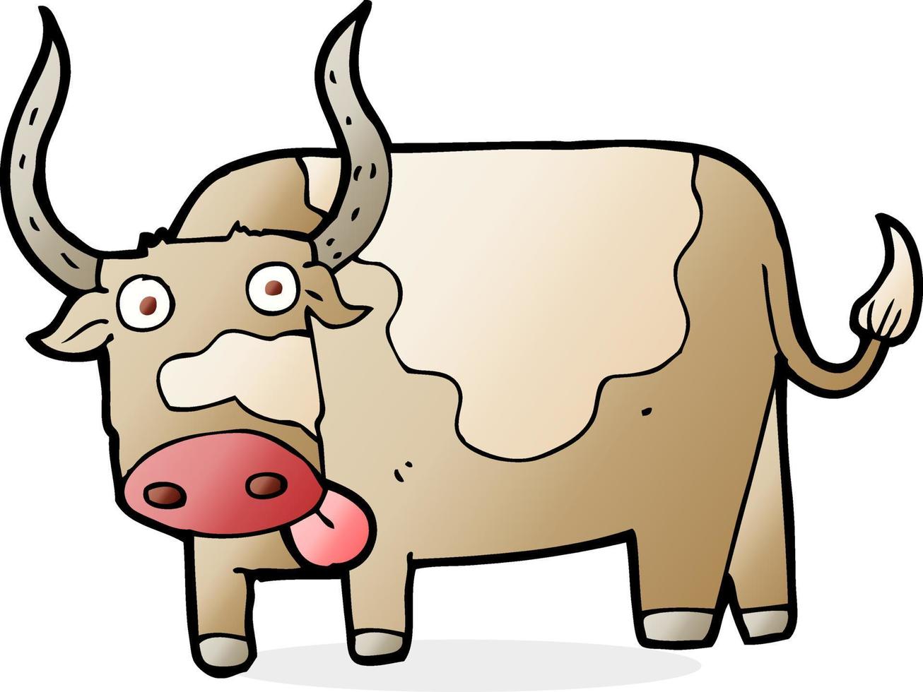 tekening karakter tekenfilm stier vector