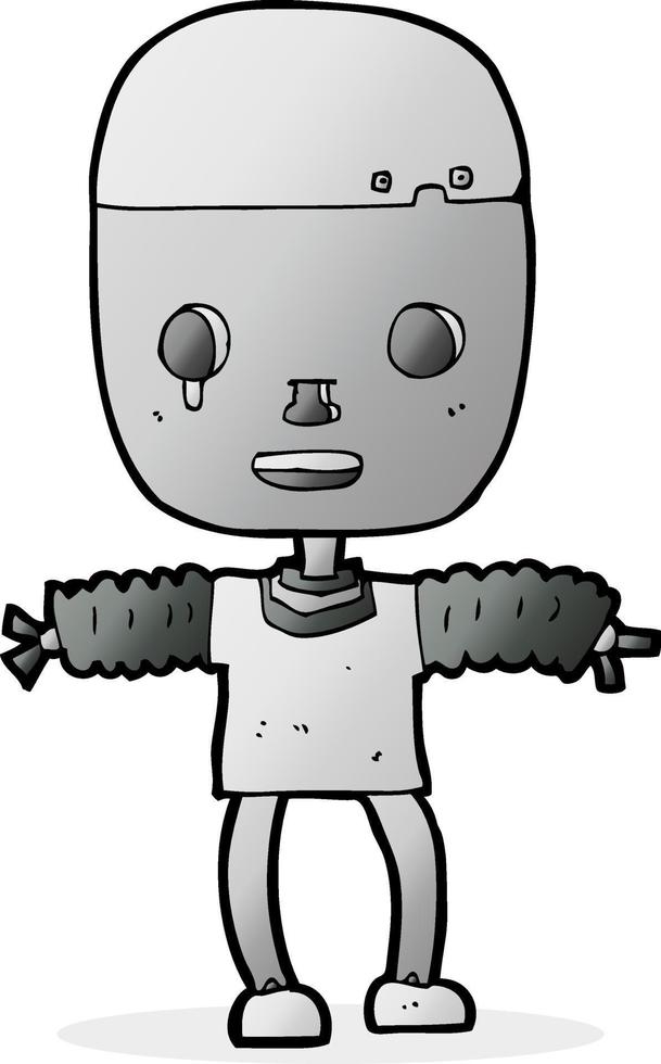 tekening karakter tekenfilm robot vector