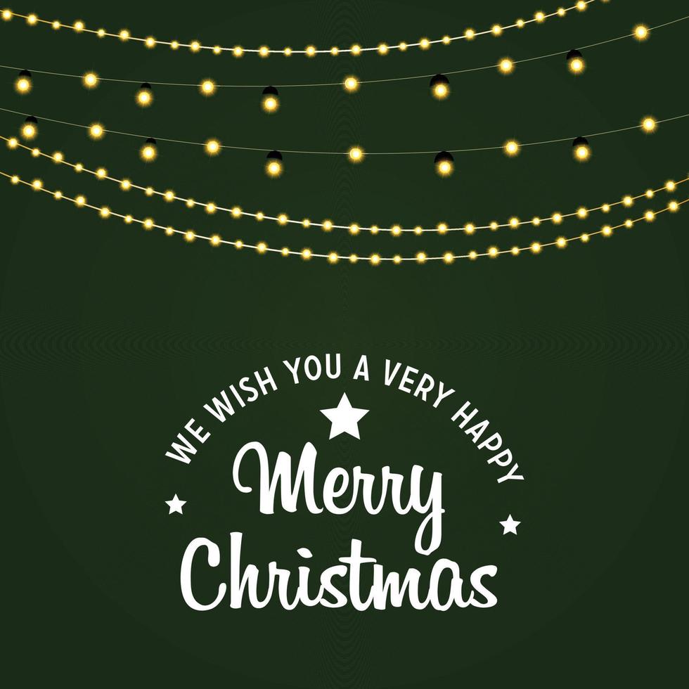 wij wens u een vrolijk Kerstmis achtergrond vector