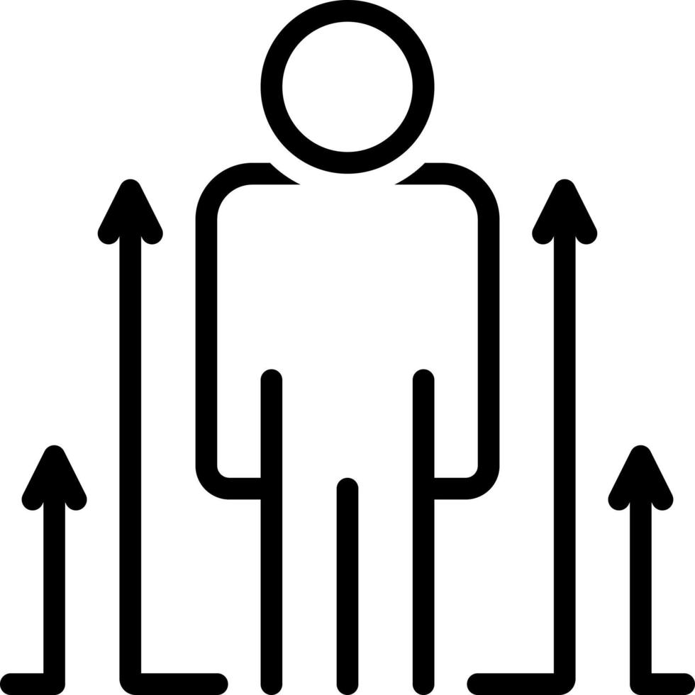 lijnpictogram voor persoonlijke ontwikkeling vector