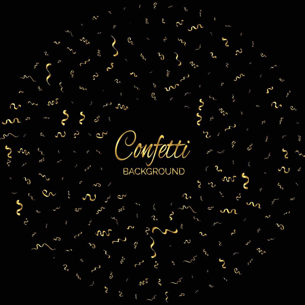 gouden confetti geïsoleerd. feestelijk achtergrond. vector illustratie