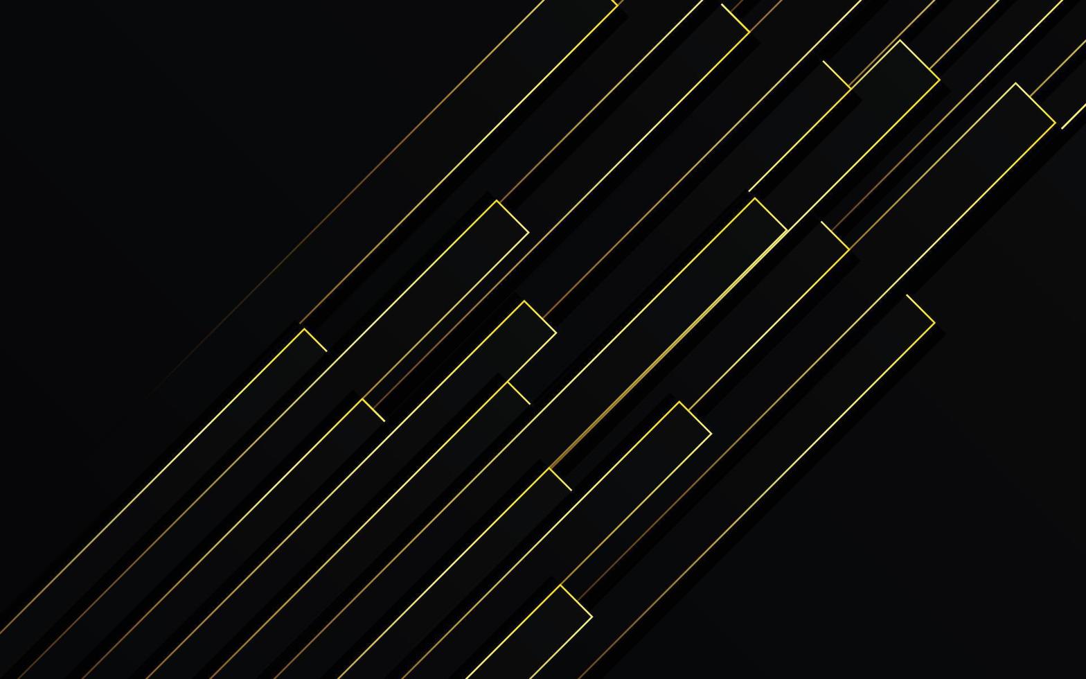 abstract goud licht lijnen pijp snelheid zoom Aan zwart achtergrond technologie vector