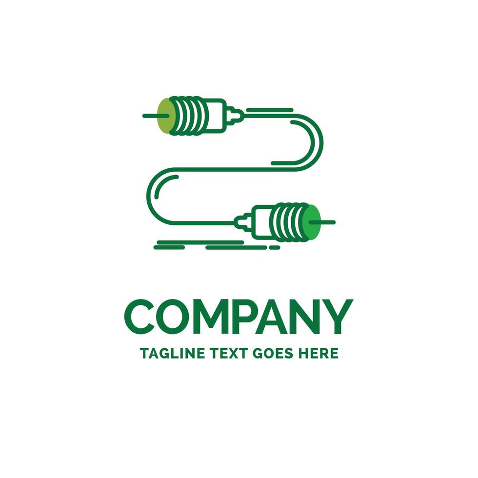 ophef. communicatie. interactie. marketing. draad vlak bedrijf logo sjabloon. creatief groen merk naam ontwerp. vector