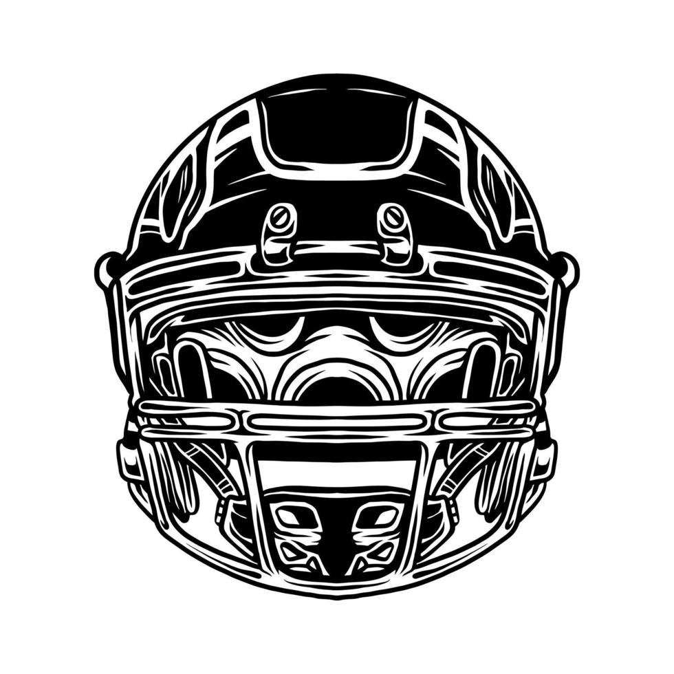 Amerikaans voetbal helm vector kunst