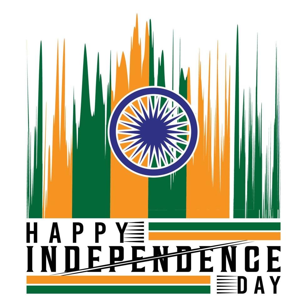 Indisch onafhankelijkheid dag t-shirt ontwerp vector