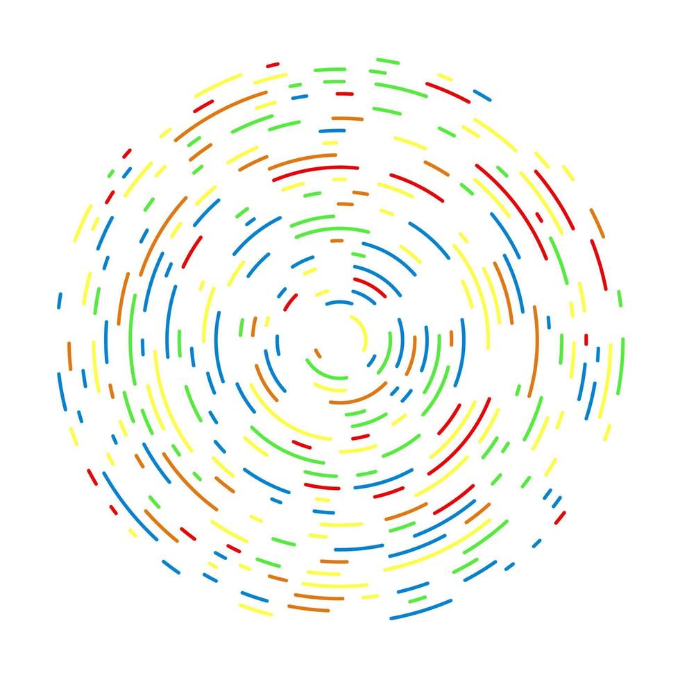 abstract kleurrijk cirkel achtergrond met veel verschillend stukken. vector illustratie