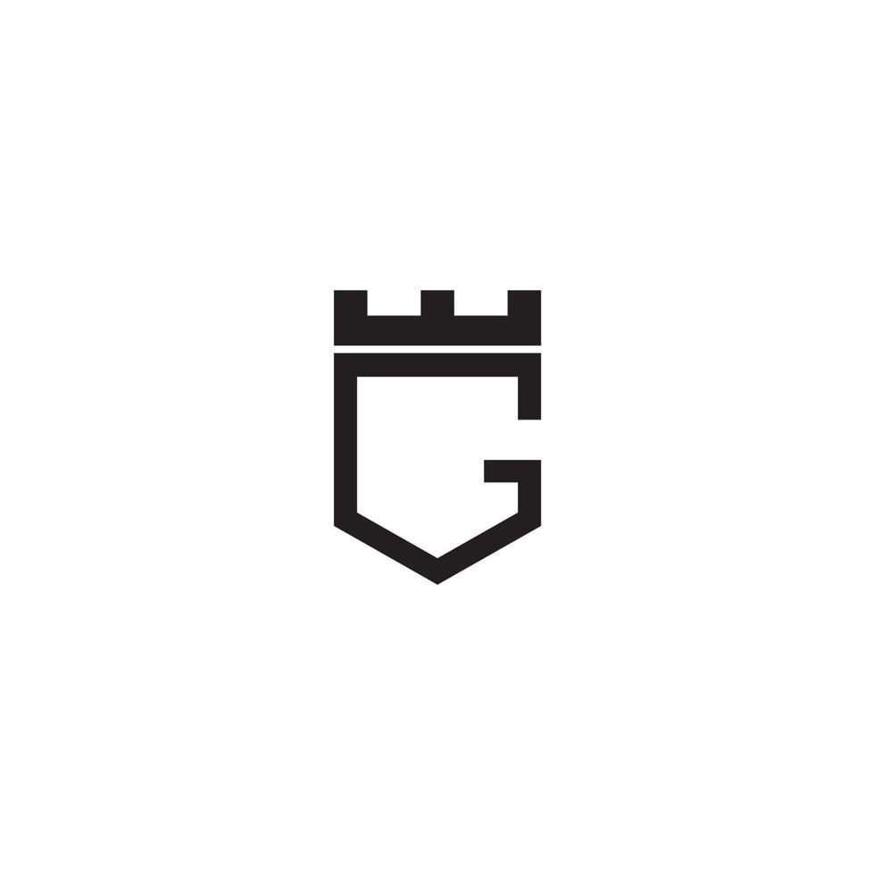 kasteel logo vector icoon illustratie