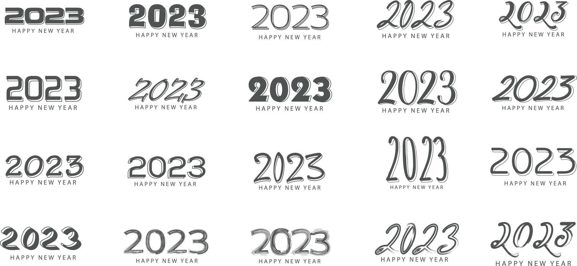 gelukkig nieuwjaar 2023 vector