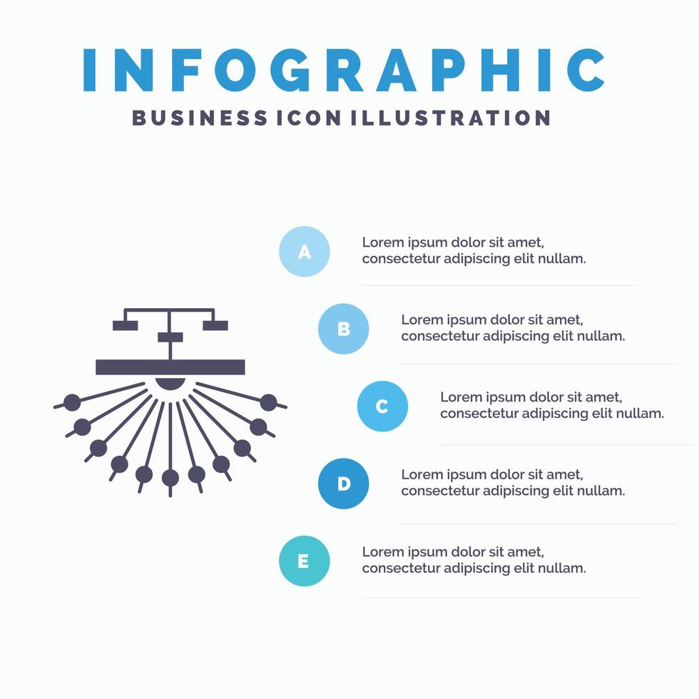 optimalisatie. plaats. plaats. structuur. web infographics sjabloon voor website en presentatie. glyph grijs icoon met blauw infographic stijl vector illustratie.