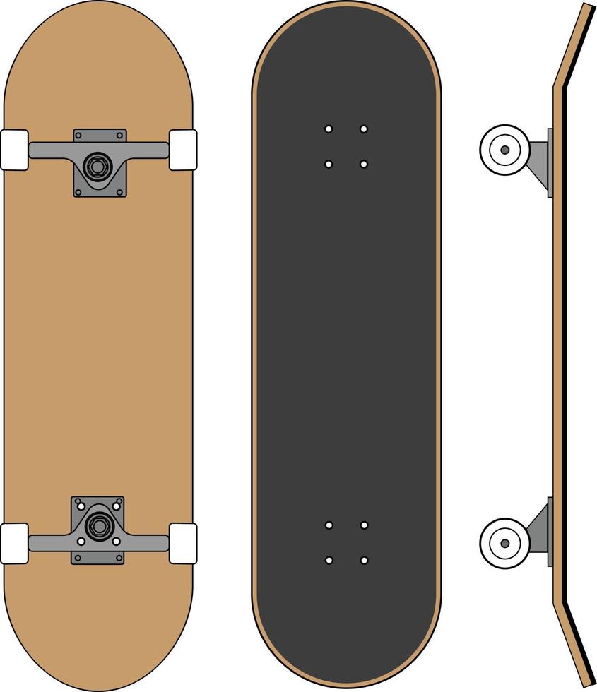 vector reeks van skateboard