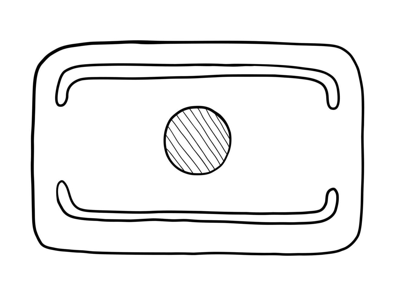 vector zwart en wit contour illustratie van geboorte controle pillen