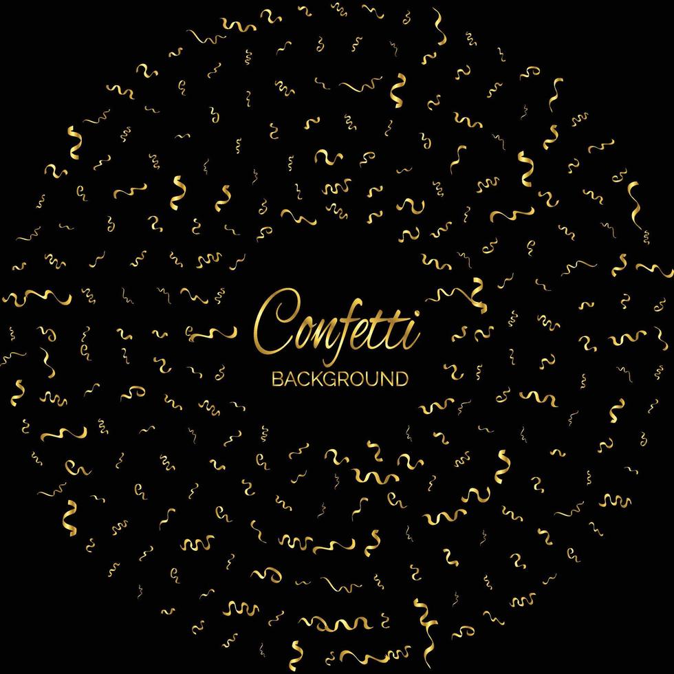 gouden confetti geïsoleerd. feestelijk achtergrond. vector illustratie