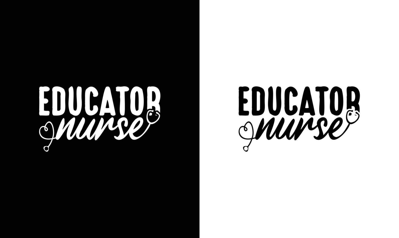 verpleegster citaat t overhemd ontwerp, typografie vector