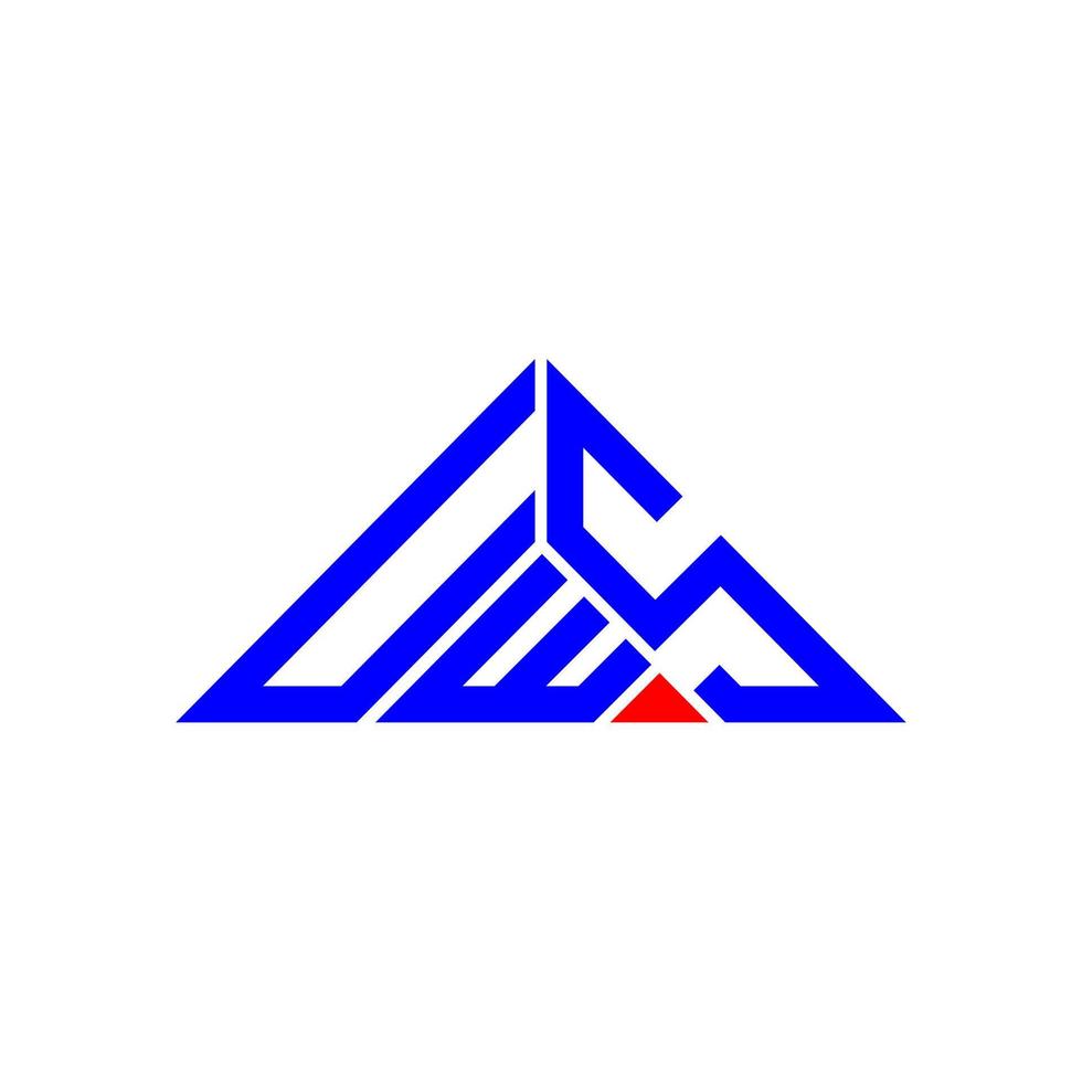 uws brief logo creatief ontwerp met vector grafisch, uws gemakkelijk en modern logo in driehoek vorm geven aan.