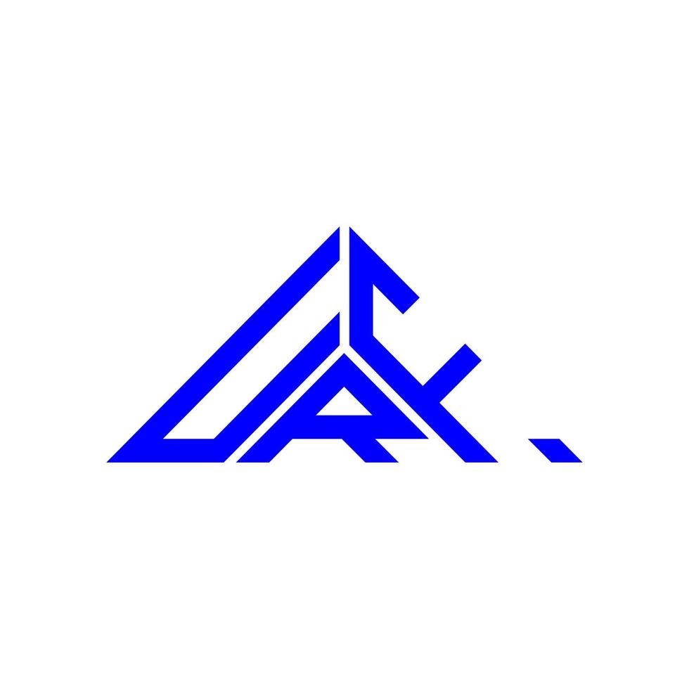urf brief logo creatief ontwerp met vector grafisch, urf gemakkelijk en modern logo in driehoek vorm geven aan.