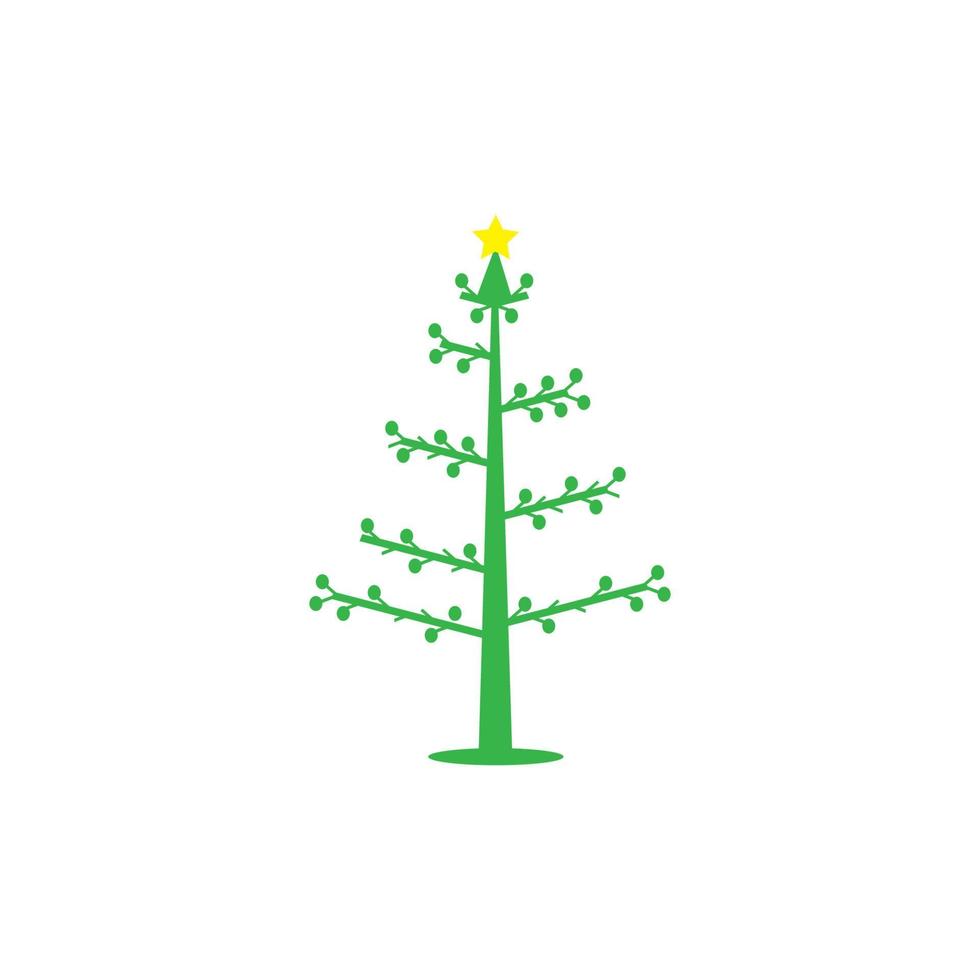 Kerstmis boom icoon logo, vector ontwerp