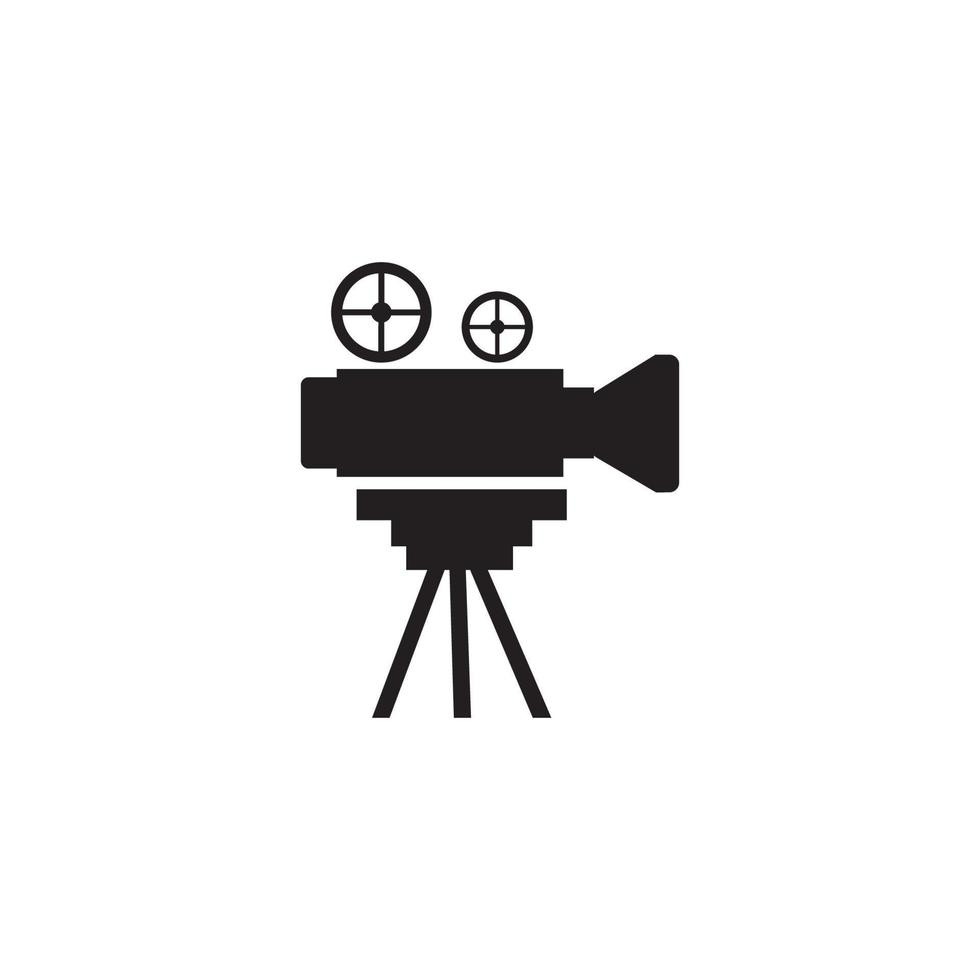 film en camera icoon logo, vector ontwerp illustratie