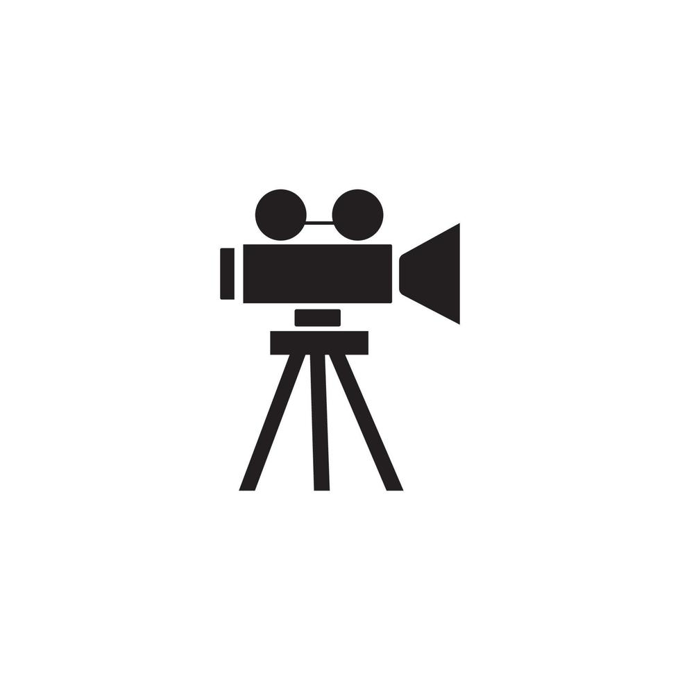 film en camera icoon logo, vector ontwerp illustratie