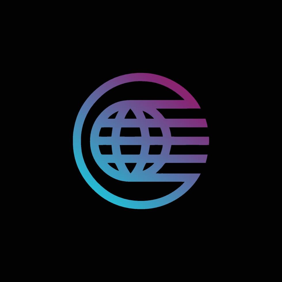 wereldbol logo vector