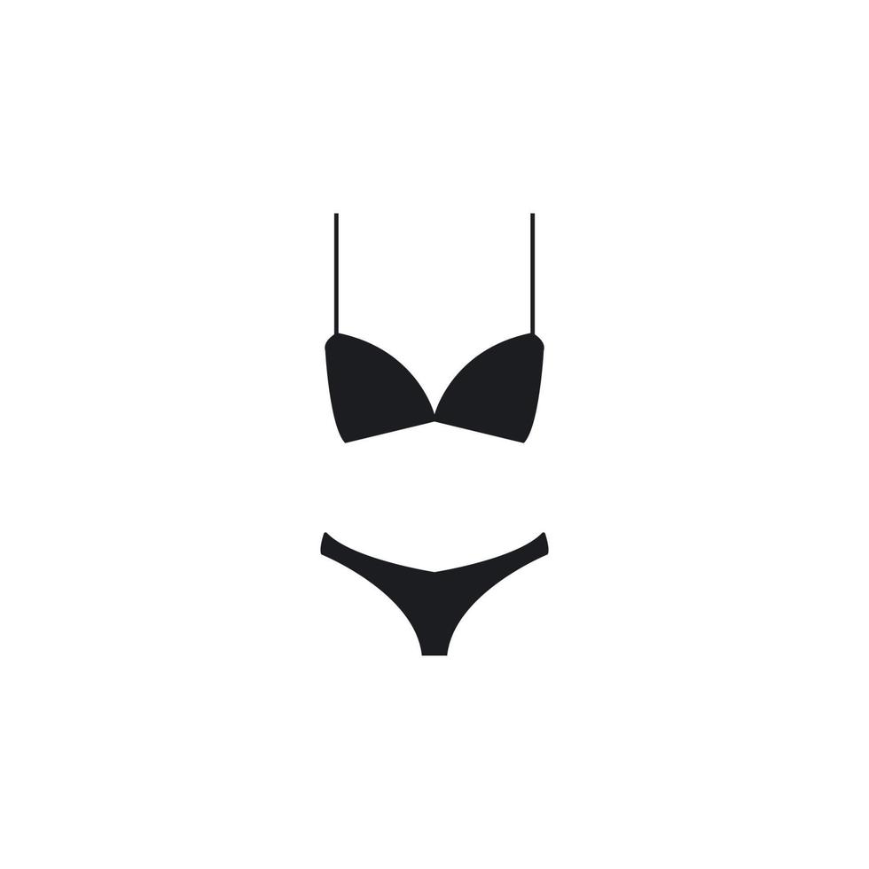 vrouwen ondergoed icoon logo, vector ontwerp