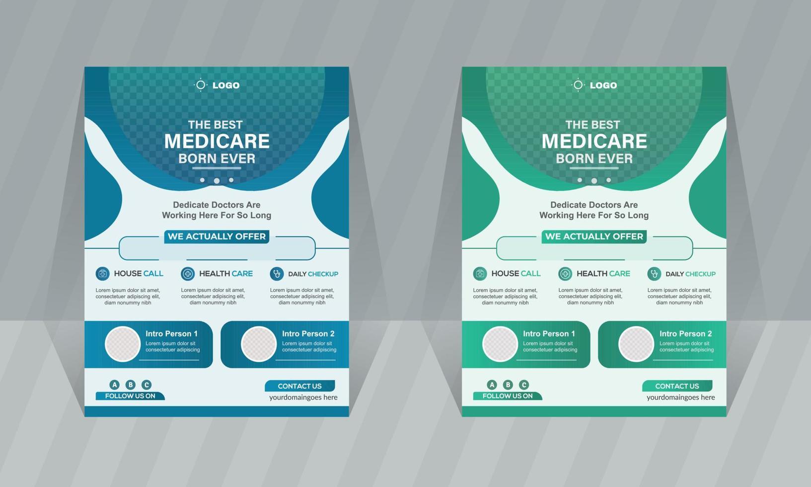 professioneel medisch gezondheidszorg onderhoud folder ontwerp sjabloon apotheek brochure Hoes lay-out tandheelkundig kliniek presentatie a4 grootte vector poster