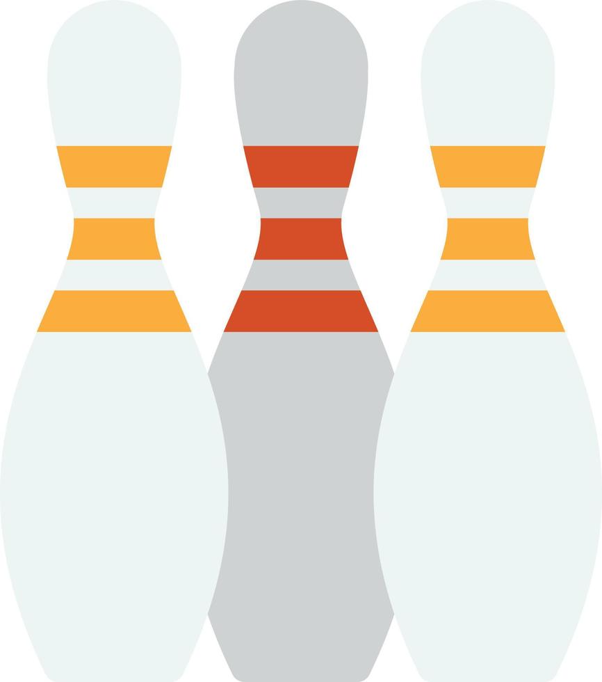 bowling illustratie in minimaal stijl vector