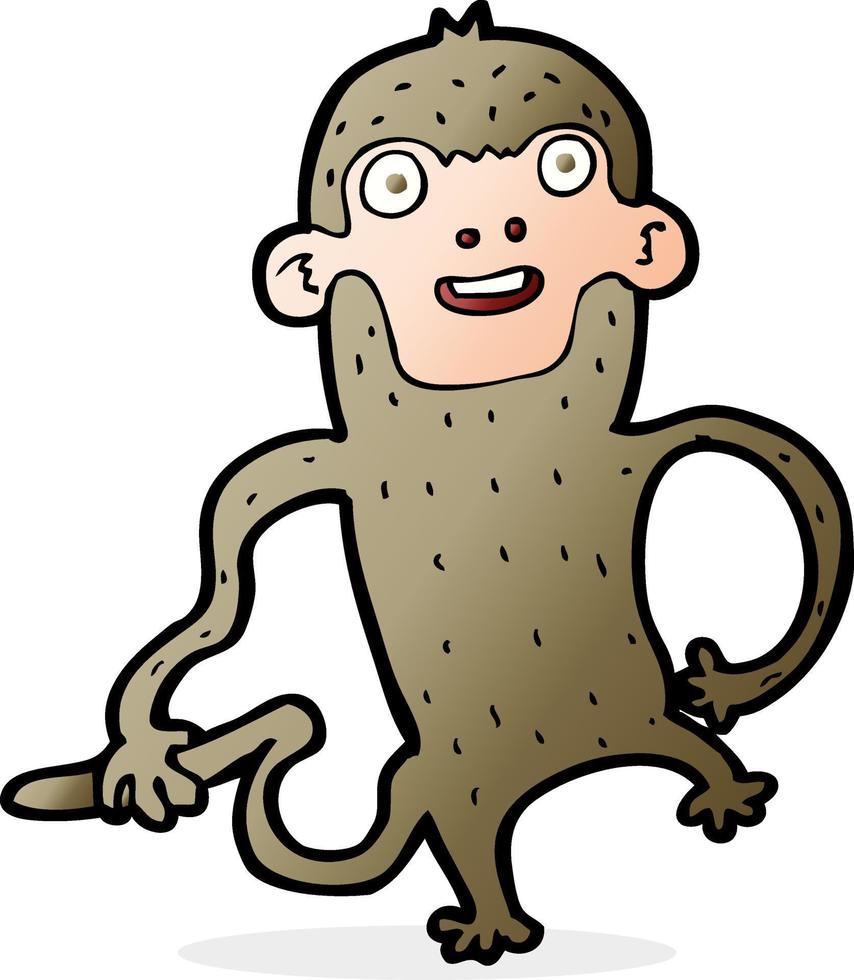 tekening karakter tekenfilm aap vector
