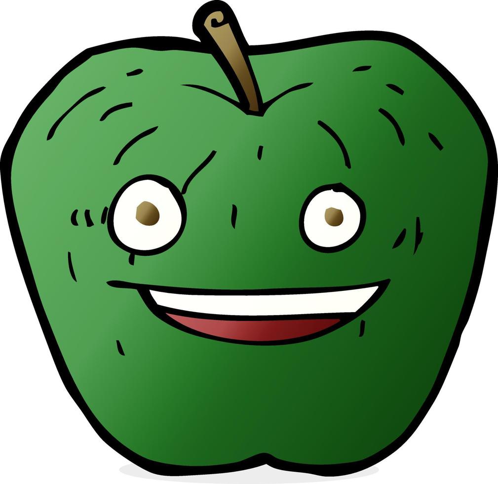 tekening karakter tekenfilm appel vector