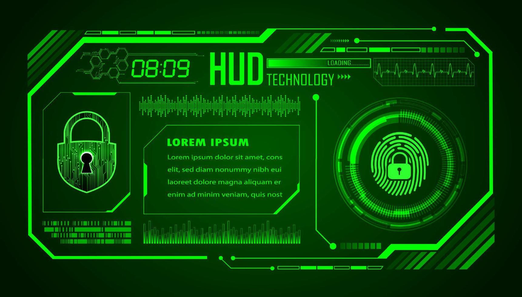 modern hud technologie achtergrond vector