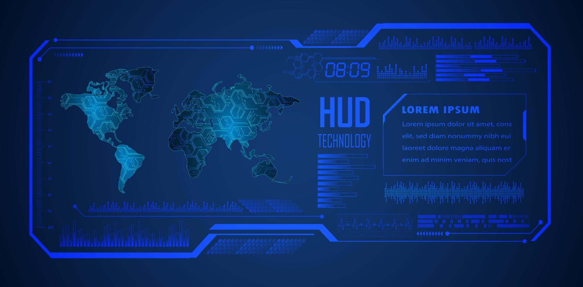 modern hud technologie achtergrond vector