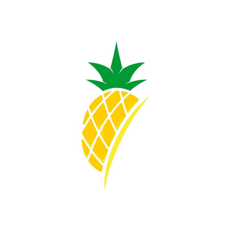 ananas fruit pictogram sjabloon vectorillustratie vector