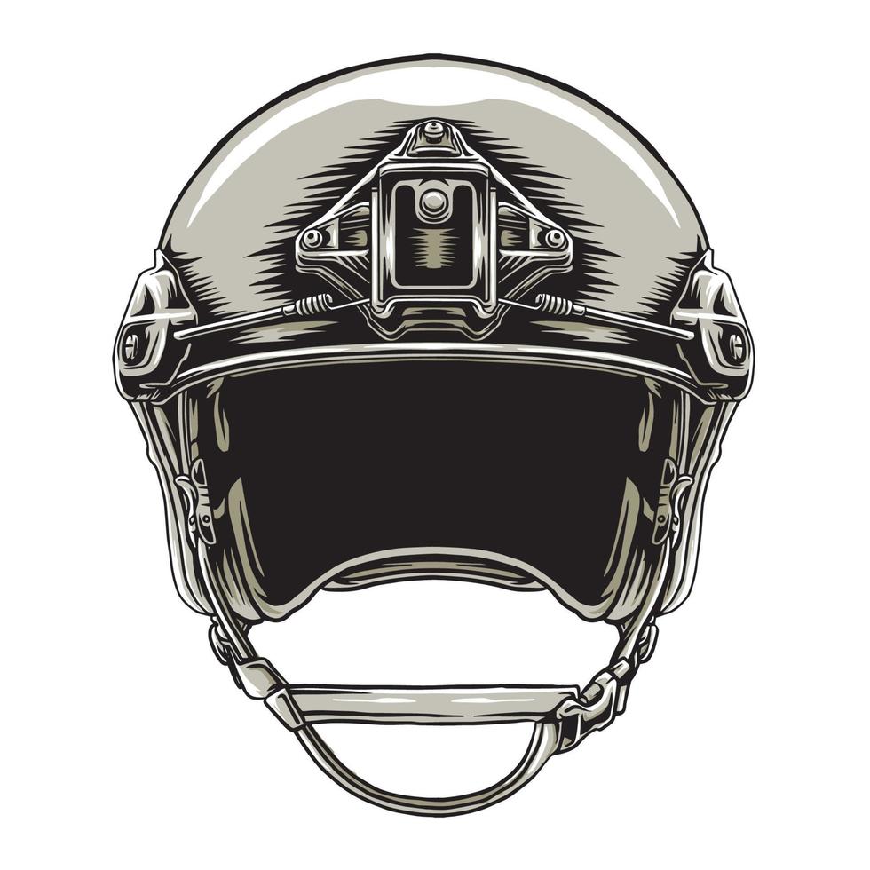 ontwerp tactisch helm leger vector