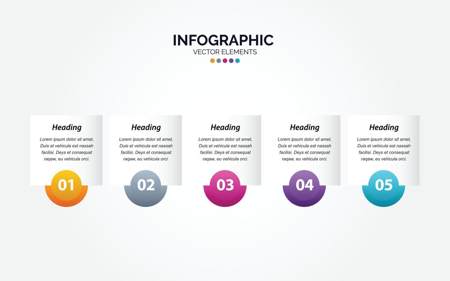 vector horizontaal infographic pijl ontwerp met 5 opties of stappen. horizontaal infographic voor bedrijf concept. kan worden gebruikt voor presentaties spandoek. workflow lay-out