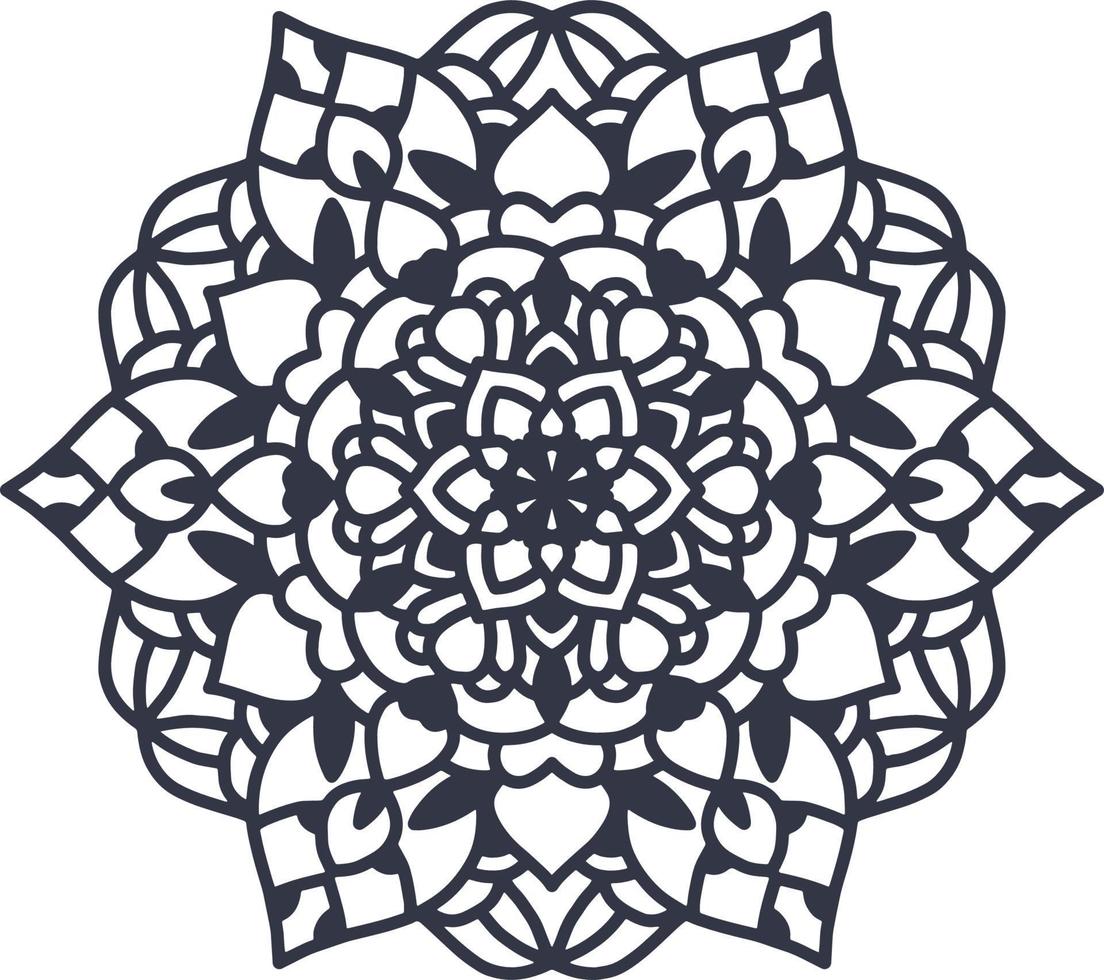 laser besnoeiing bruiloft mandala sjabloon, vector