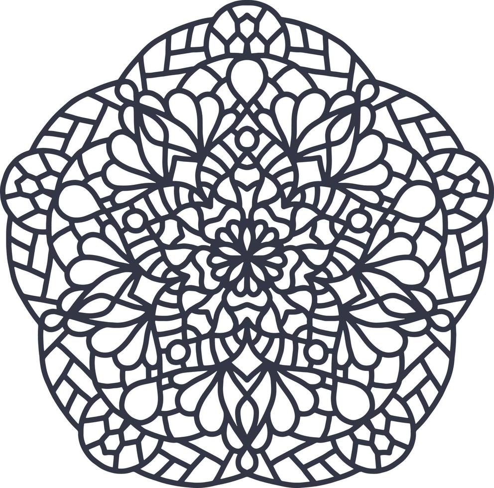 laser besnoeiing bruiloft mandala sjabloon, vector