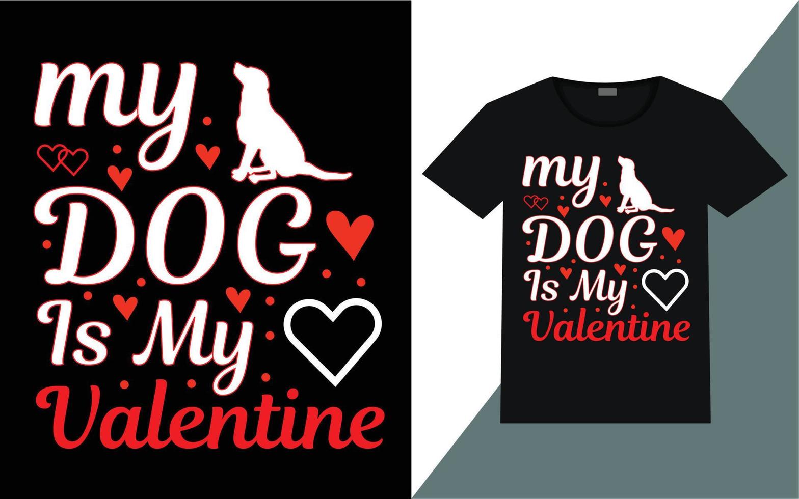 Valentijn dag t-shirt ontwerp vector