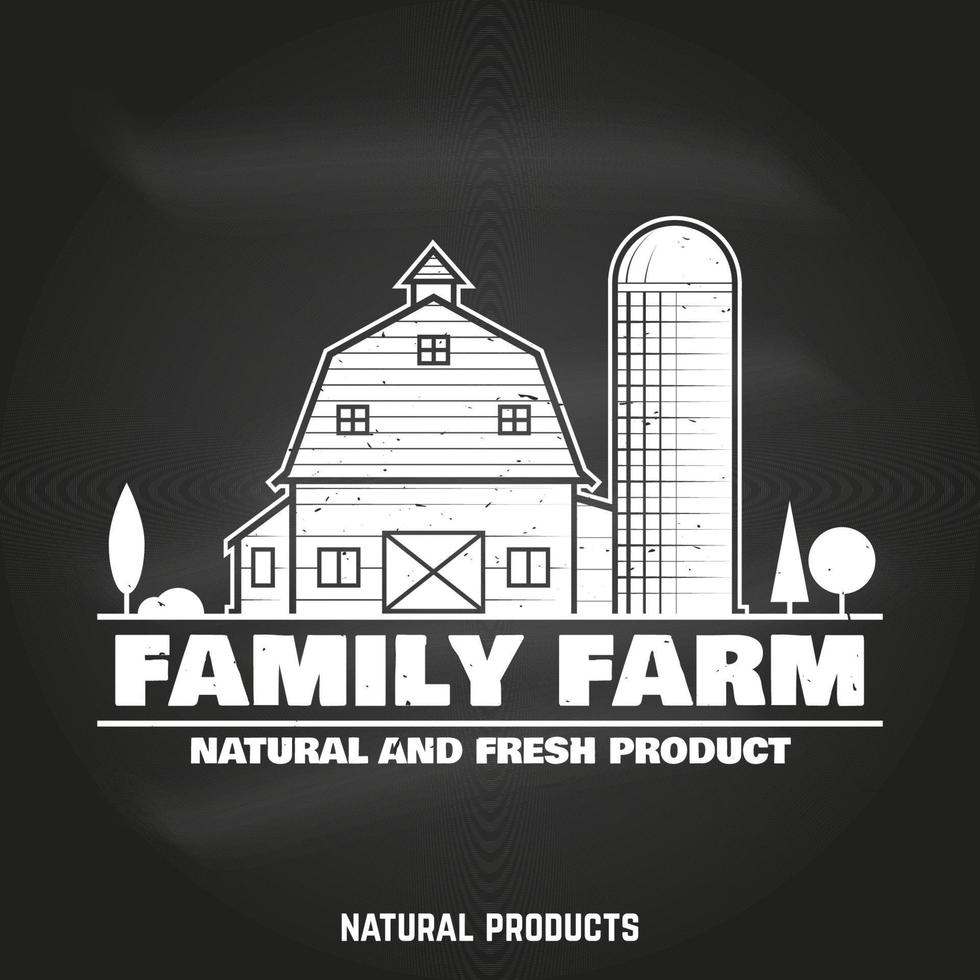 familie boerderij badges of etiketten. vector