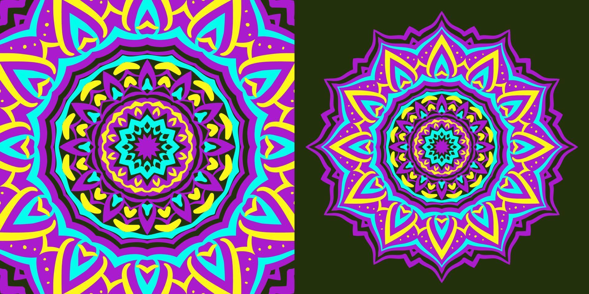 abstract ronde mandala traditioneel structuur ontwerp wijnoogst achtergrond voor web of afdrukken vector element