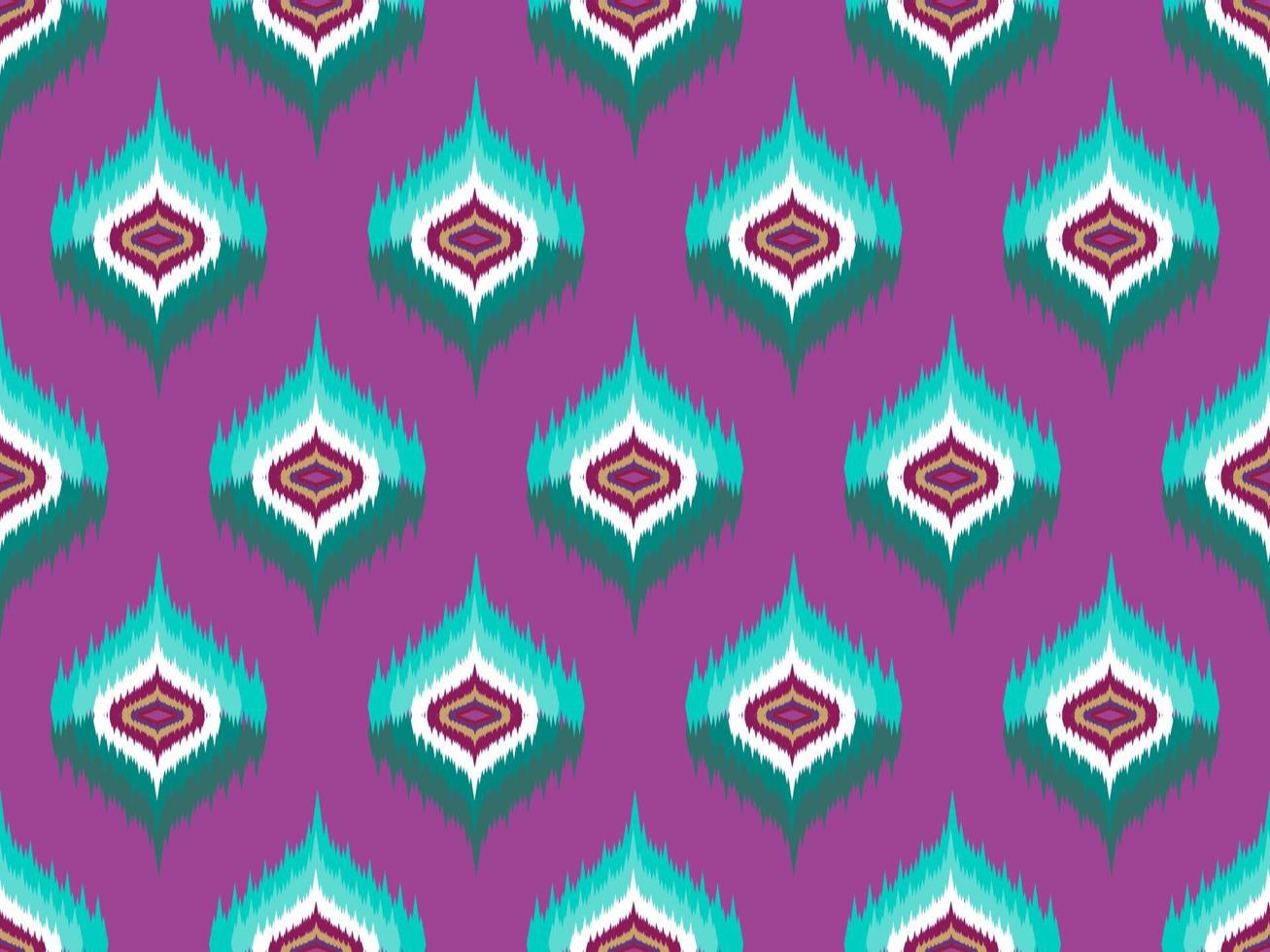 ikat patroon borduren stijl vector