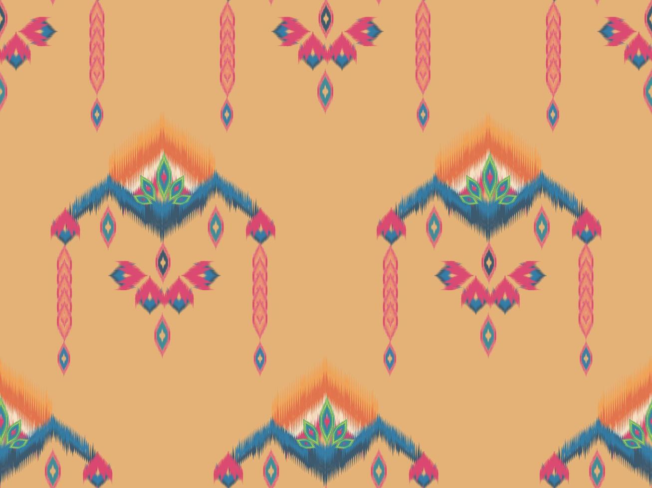 ikat patroon borduren stijl vector